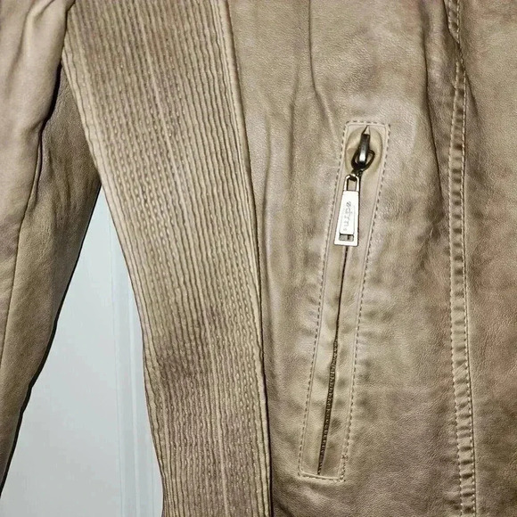 Odyn Faux Leather (pleather) Motorcycle Jacket - L - Picture 5 of 7